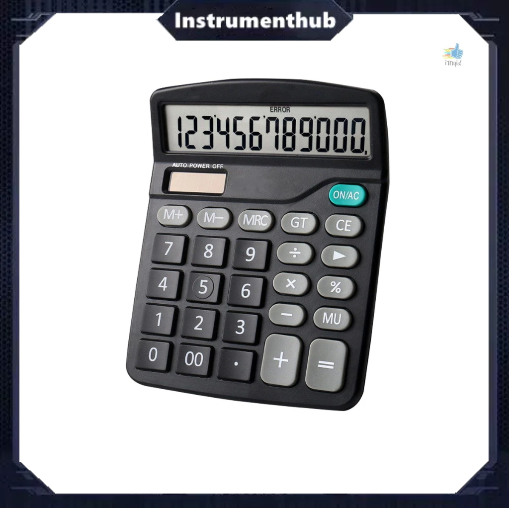 

[Local Delivery]Desktop Calculator Standard Function Calculator with 12-Digit Large LCD Display Solar & Battery Dual Power for Home Basic Office Business #Instrumenthub