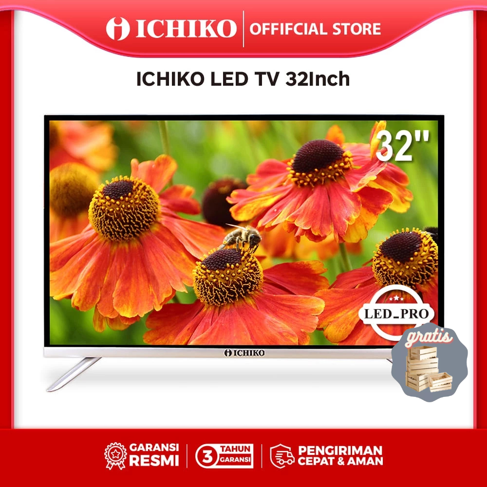 ICHIKO TV LED Digital 32 inch HD-USB/HDMI Digital Televisi - Tanpa STB