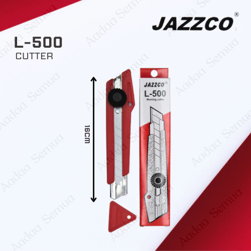 

JAZZCO Cutter Besar L-500 / Pemotong Kertas Kardus Serbaguna / Cutter Blade JAZZCO L-500 Murah
