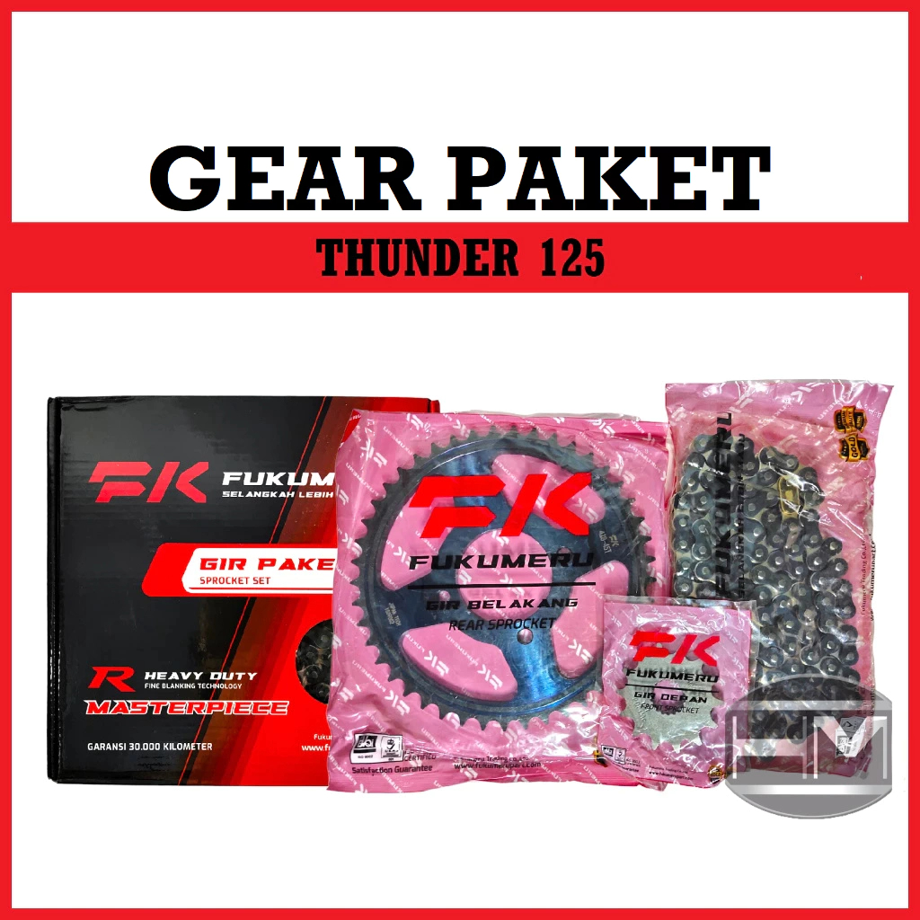 GEAR SET GIR SET PAKET THUNDER 125 Merek FUKUMERU