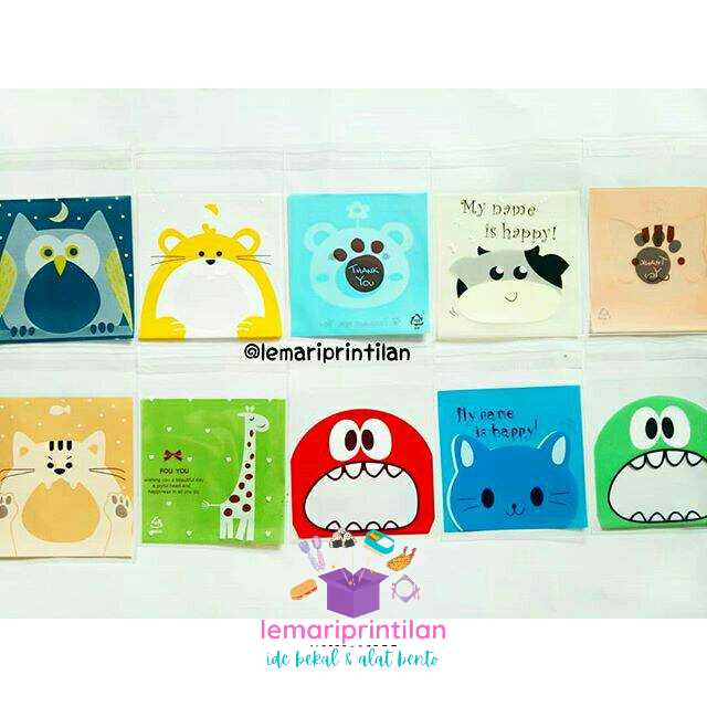 Plastik Permen Lucu Plastik Kue Lucu Plastik Cookies bag