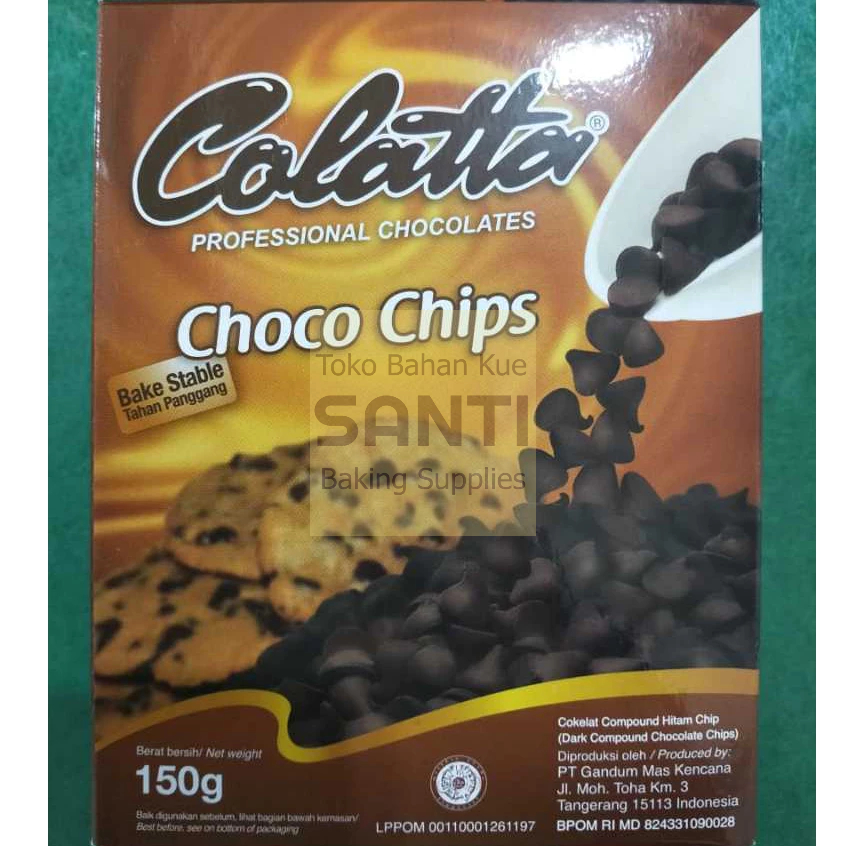 

Colatta | Chocochips Chips Coklat Compound | 150 Gram