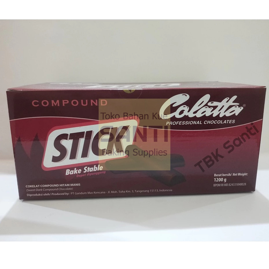 

Colatta | Bake Stable Chocolate Stick Cokelat Batang Compound | 1200 Gram