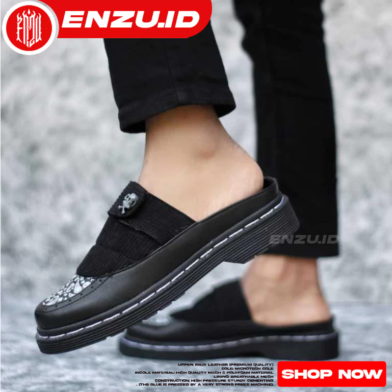 Sepatu Casual Slop Bustong Docmart Pria