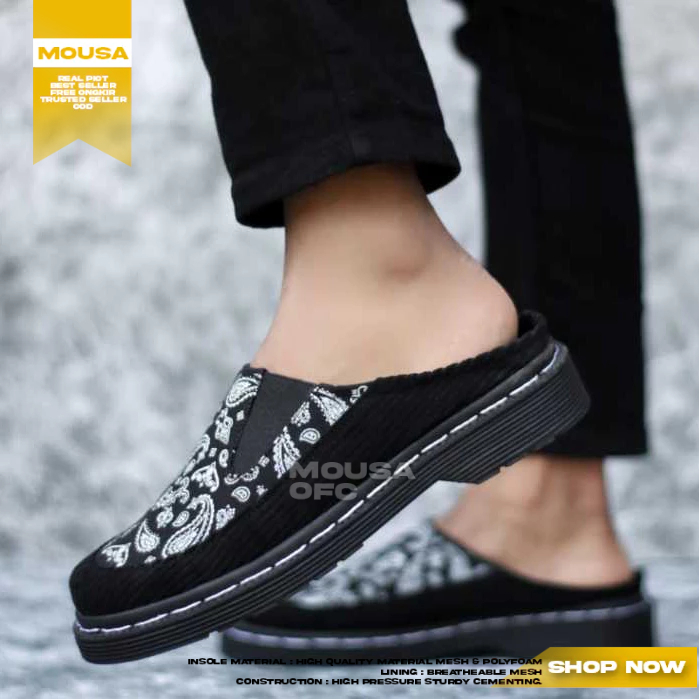 Sepatu Selop Bustong Casual Pria