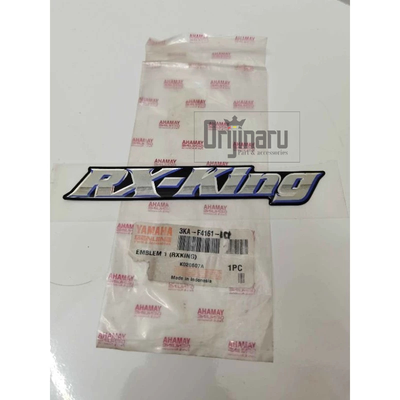 STICKER LOGO EMBLEM TANGKI BOK AKI RX KING RXKING 2002 2003 3KA-F4161-10