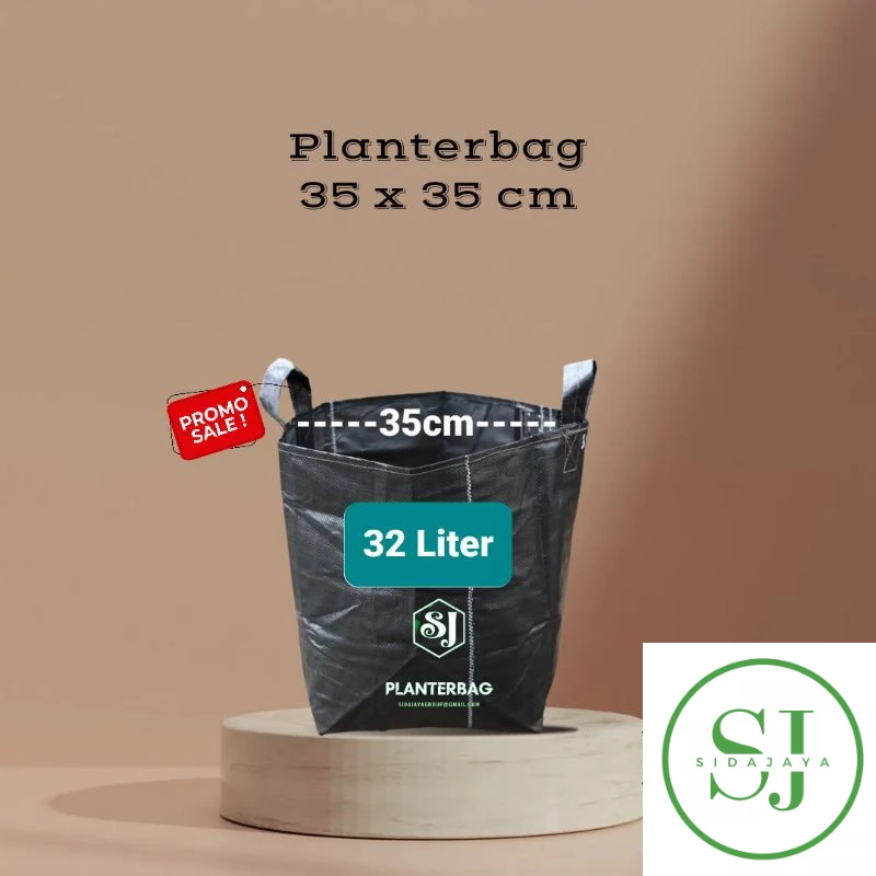 Planter bag 32 liter pot terpal hitam tebal dan kuat