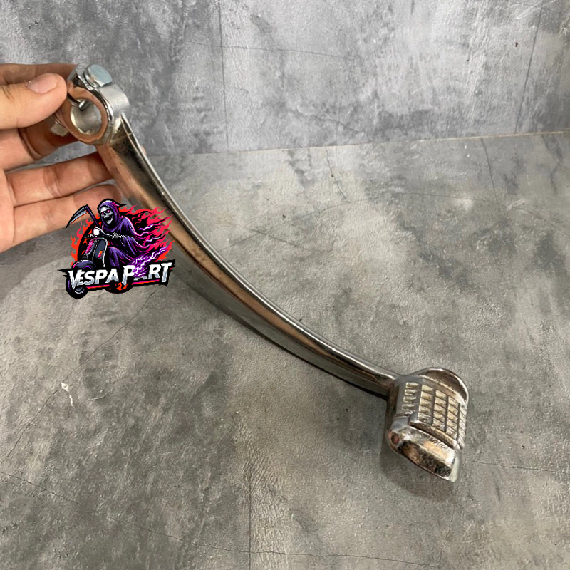 Kick Stater Besi Selahan Vespa Super Sprint VBB Chrome Berkualitas | Engkol Vespa | Engkolan Vespa |