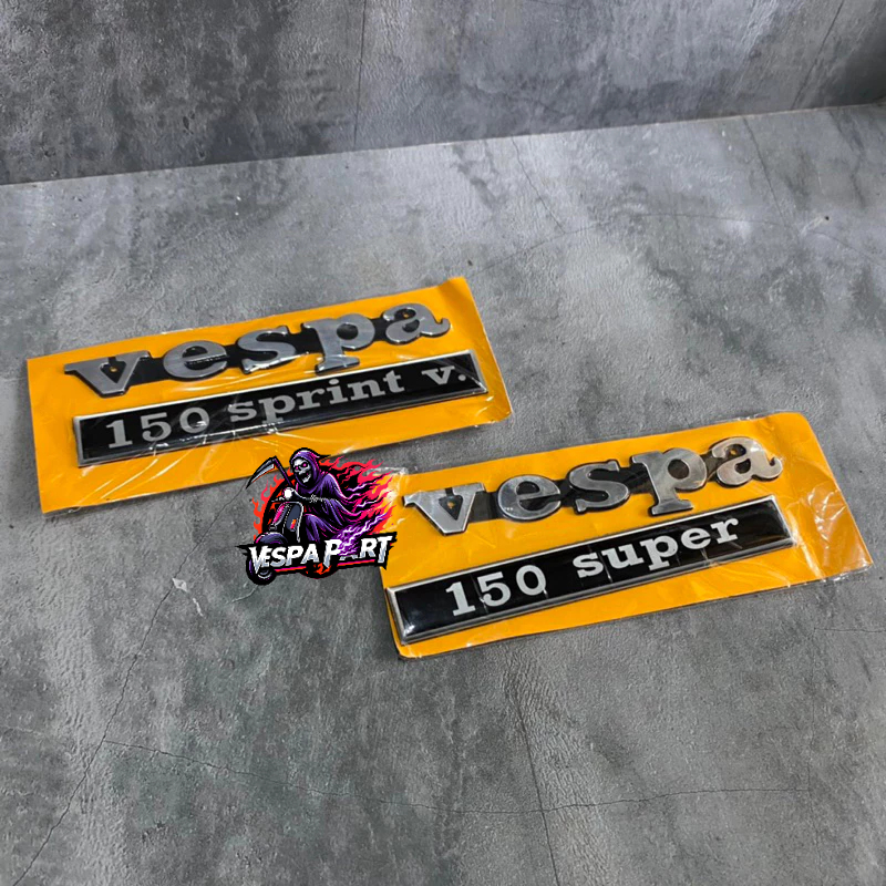 Emblem Vespa Super Sprint Isi 2 | Emblem Dada Vespa Super Sprint | Emblem Tempel Vespa | Emblem Lati