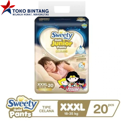 Sweety Gold Junior Pants XXXL20 - Popok Anak