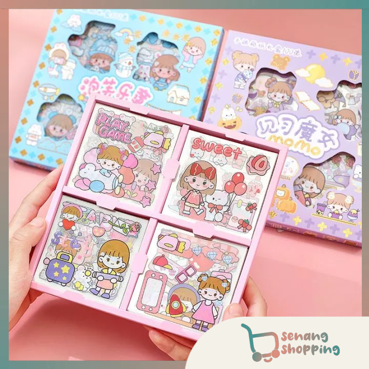 

senangSBY STICKER MOMO STICKER JURNAL KARAKTER LUCU 2483 sticker tempelan kartun murah