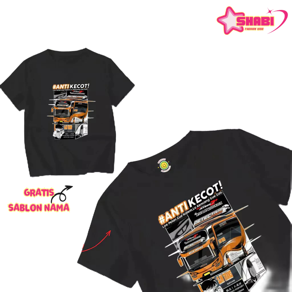 Kaos Bus Mania Anak Telolet Kids Panda Winspektor Tuan Muda Bos Kecil Viral - SHABI_KIDS