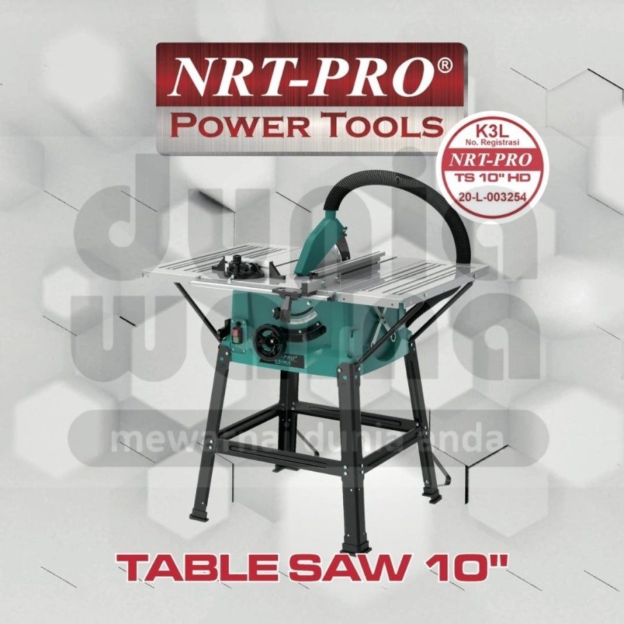 NRT PRO TS Table Saw 10" inch 1800 watt Mesin Gergaji Meja