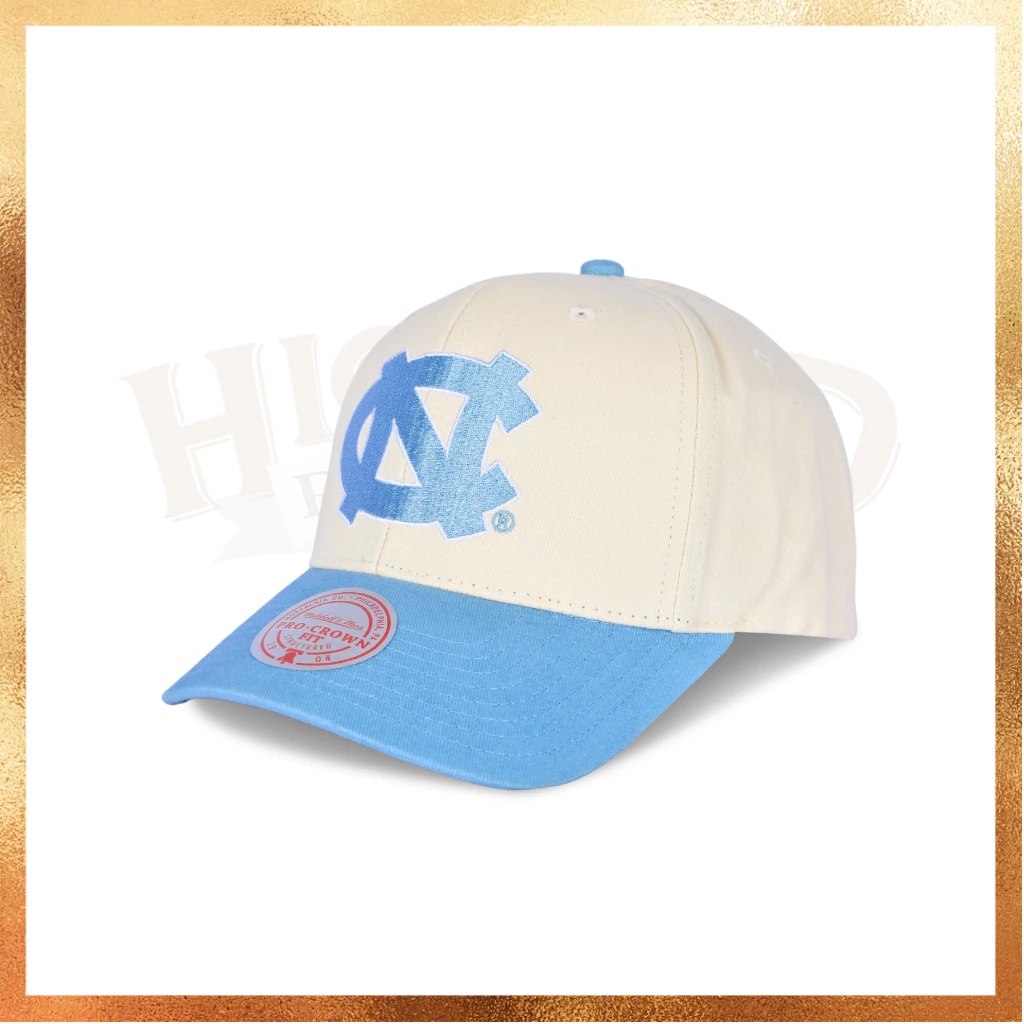 READY STOCK Topi Mitchell and Ness NCCA UNC North Carolina Tar Heels Snapback Blue Hat 100% Original