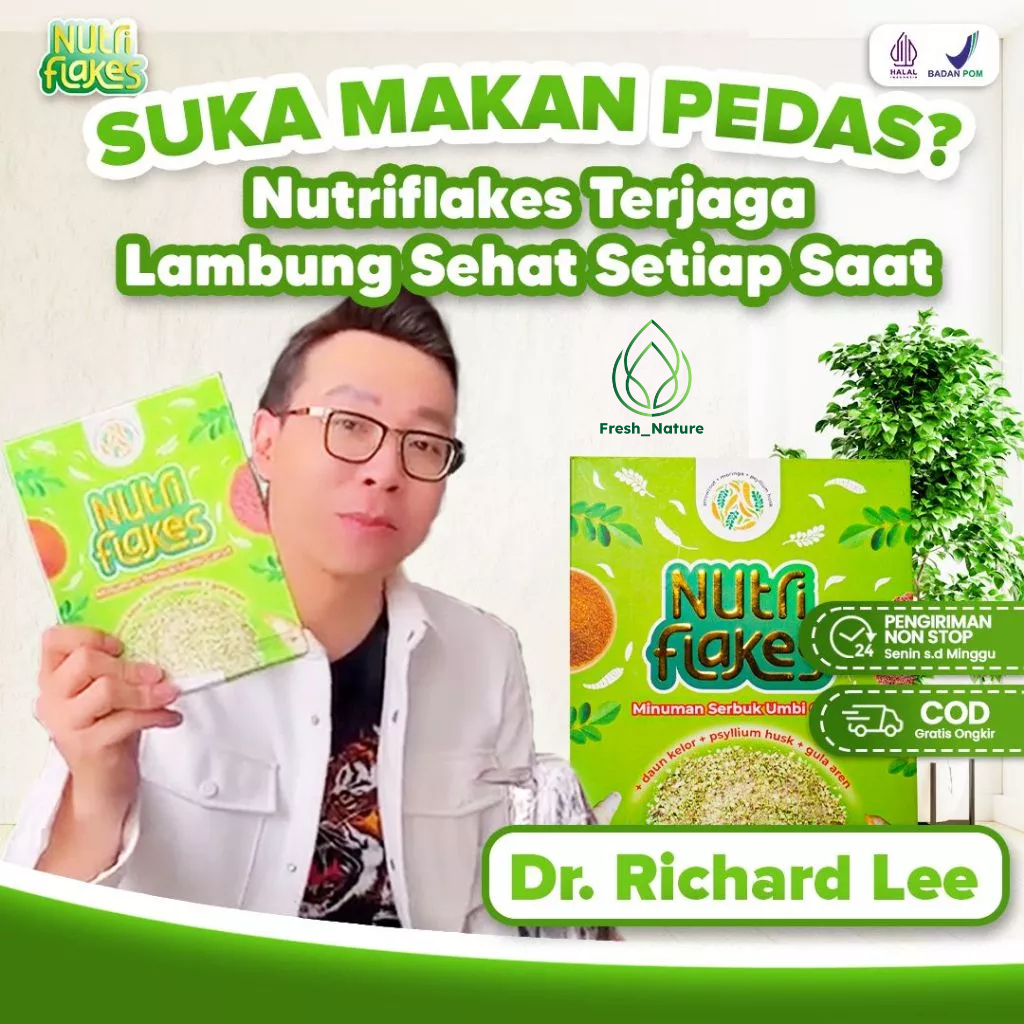 

Nutriflakes Sereal Asam Lambung - Ampuh Mengatasi Asam Lambung Gerd, Maag 1 Box