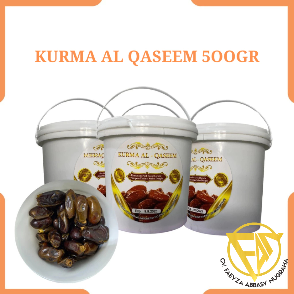 

Terbaru! Kurma Al Qaseem Premium 500gr / Kurma Ember