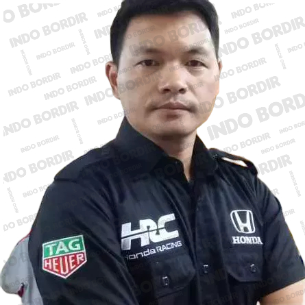 HRC15 Kemeja Honda Mobil HRC RedBull Tag Heuer Full Bordir