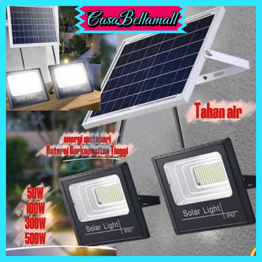 LAMPU SOROT SOLAR CELL / LAMPU LED TENAGA MATAHARI / LAMPU PANEL SURYA / LAMPU TEMBAK SOLAR CELL