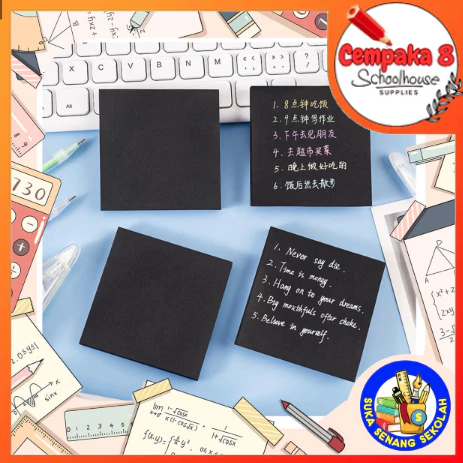 

Sticky Note / Kertas Memo Full Black 50Pcs Kece Imut - UTI0495