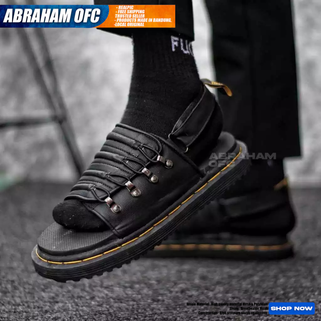 ABRAHAM Sandal Slide Pria Docmart Sendal Selop Pria Distro Original