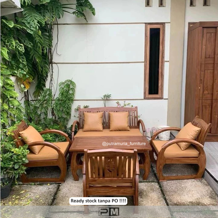 Shedan Set Kursi Tamu Klasik Khas Jawa kayu jati baik pilihan Putra Muria Furniture