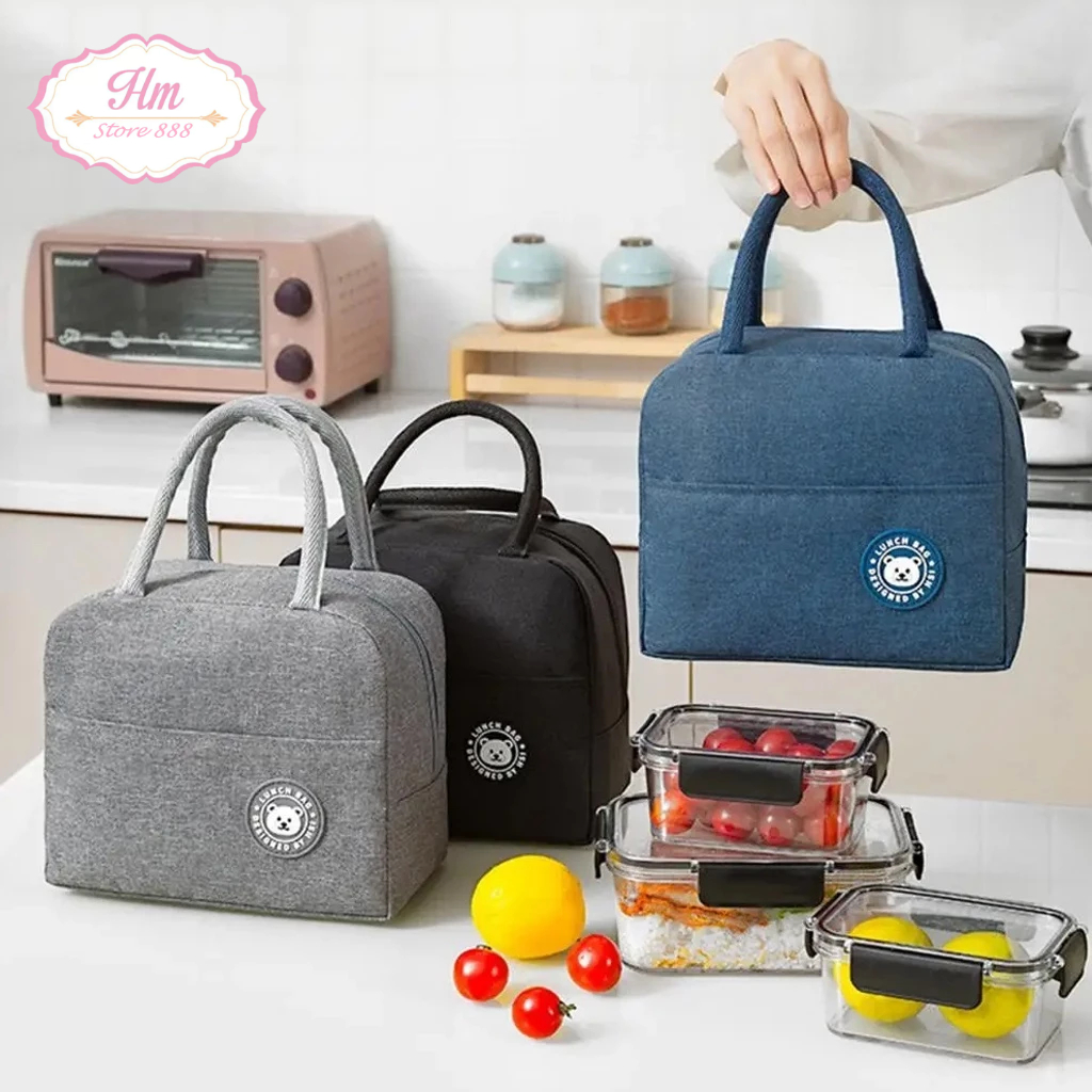 HM - TAS BEKAL LUNCH BAG COOLER BRIVILAS MAKANAN ANAK TAS LUNCH BOX