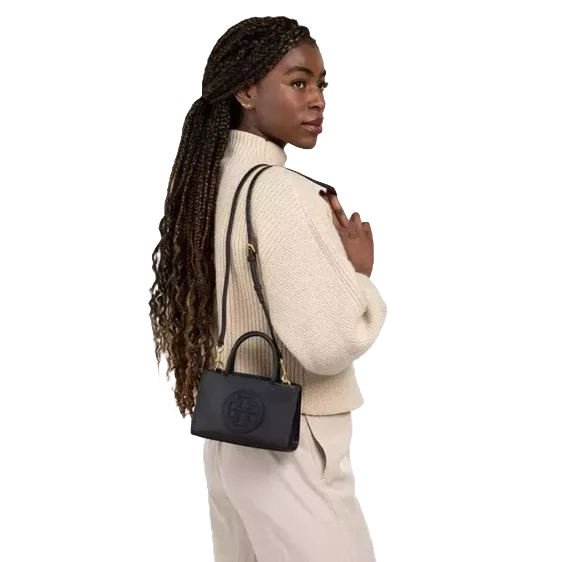 Tas Tory Burch Slingbag Ella Top Handle Hitam Black Original Selempang Slempang Crossbody Sling Wani