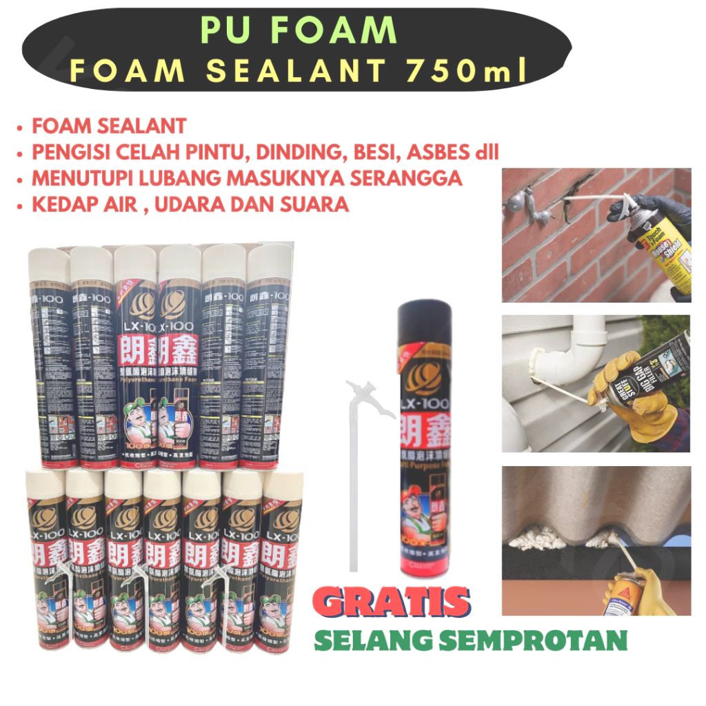 PU Sealant Foam Spray 750ml/ PU Busa Foam Sealant Polyurethane Foam / PU FOAM