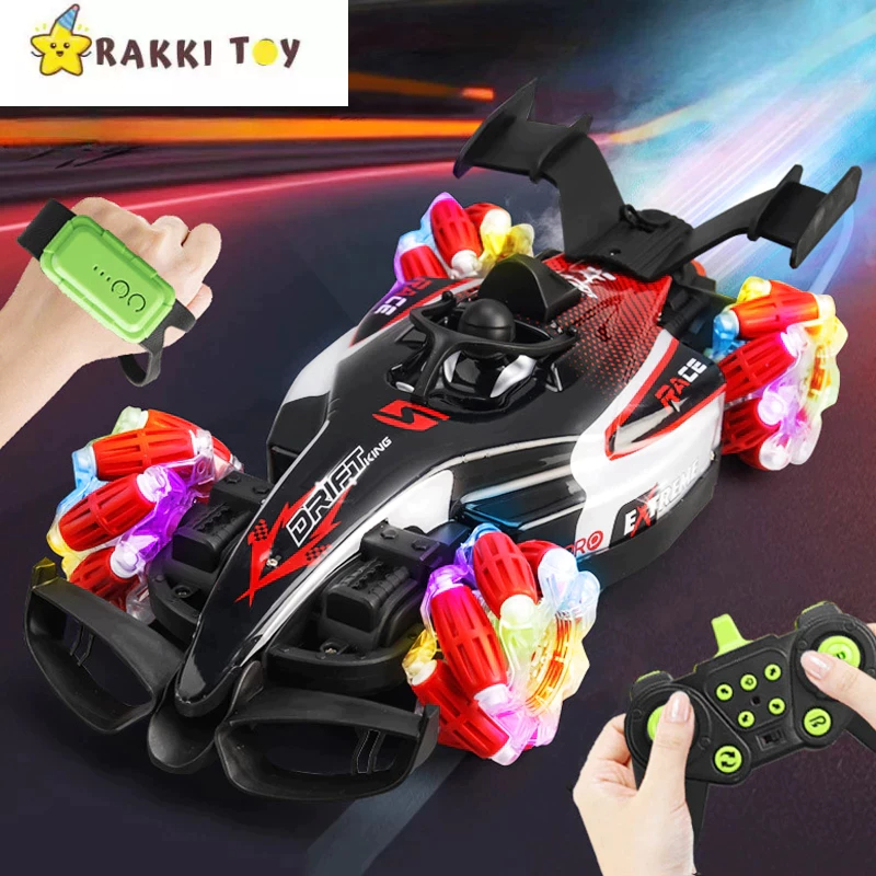 Mainan Mobil Balap 2,4GHZ Remote Control dengan Lampu Musik Dan Bisa Keluar Asap | Mainan Mobil Bala