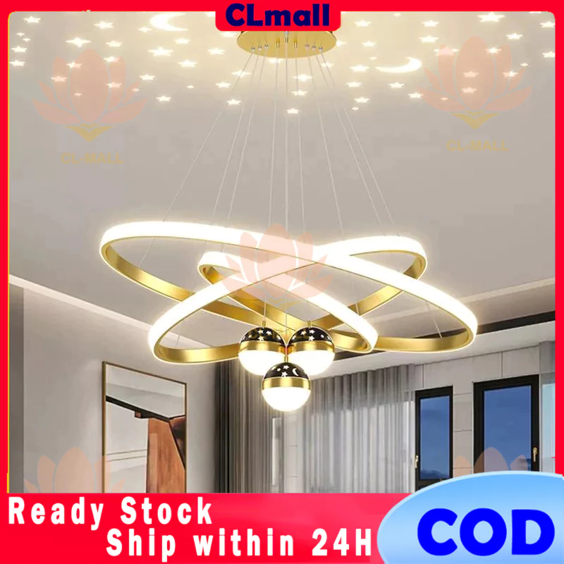 Lampu Gantung Bintang Modern Lampu Kamar Tidur LED Chandelier Lampu Hias Gantung Lampu Gantung Ruang