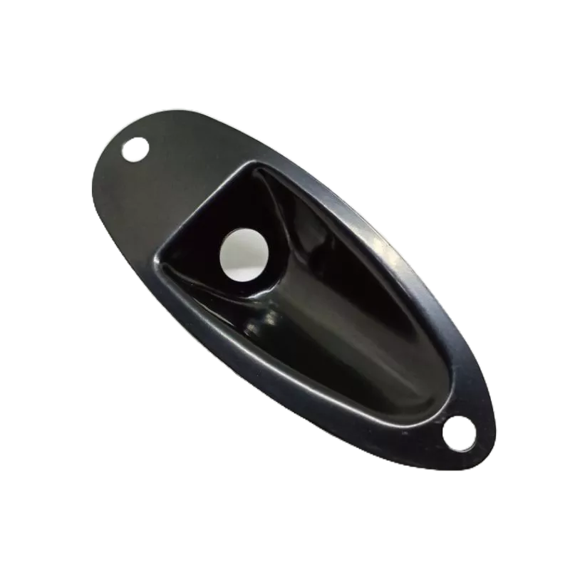 Jack Plate Gitar Stratocaster / Guitar Jack Plate Stratocaster Black