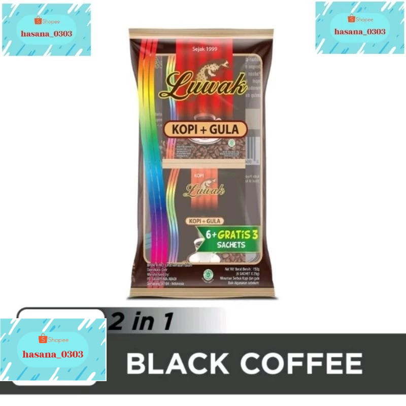 

Kopi Luwak Plus Gula Black Coffee Bag