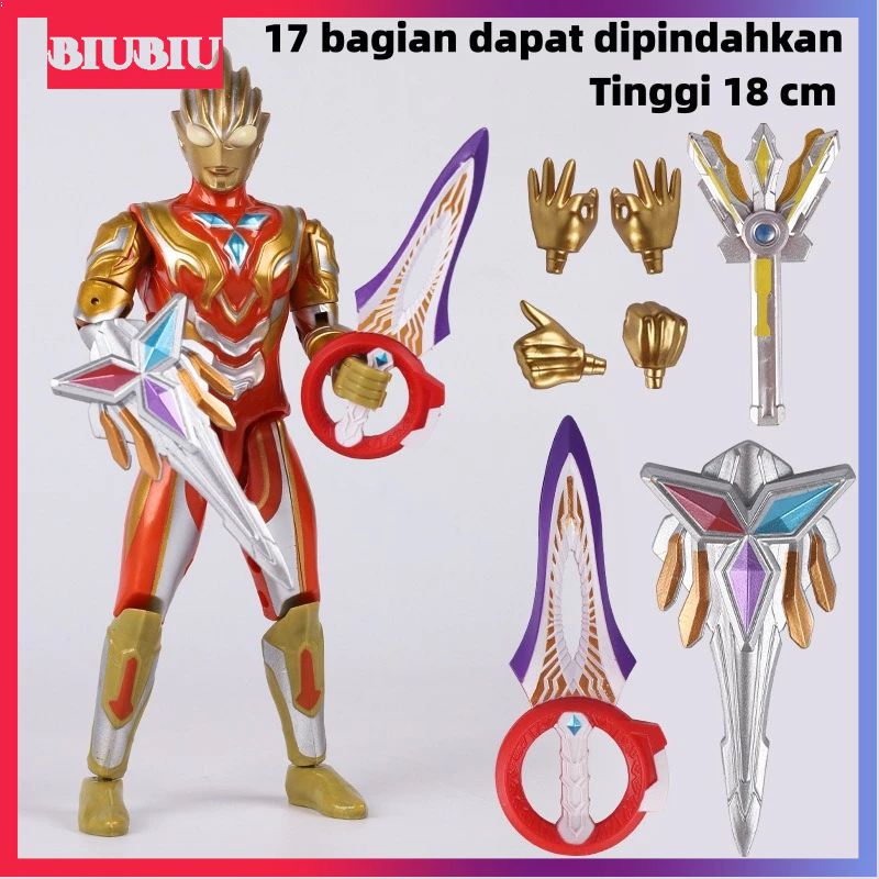 【READY】Ultraman Trigger Multi SHF Ultra Action Figure Triga Ultraman Mainan aksi figuarts Glitter Da