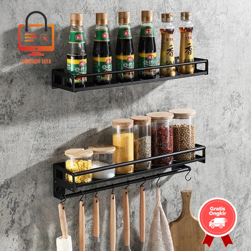 CIBUBUR JAYA RAK KAMAR MANDI TEMPEL RAK DAPUR SERBAGUNA RAK DINDING RAK GANTUNG BUMBU RAK KAMAR MAND