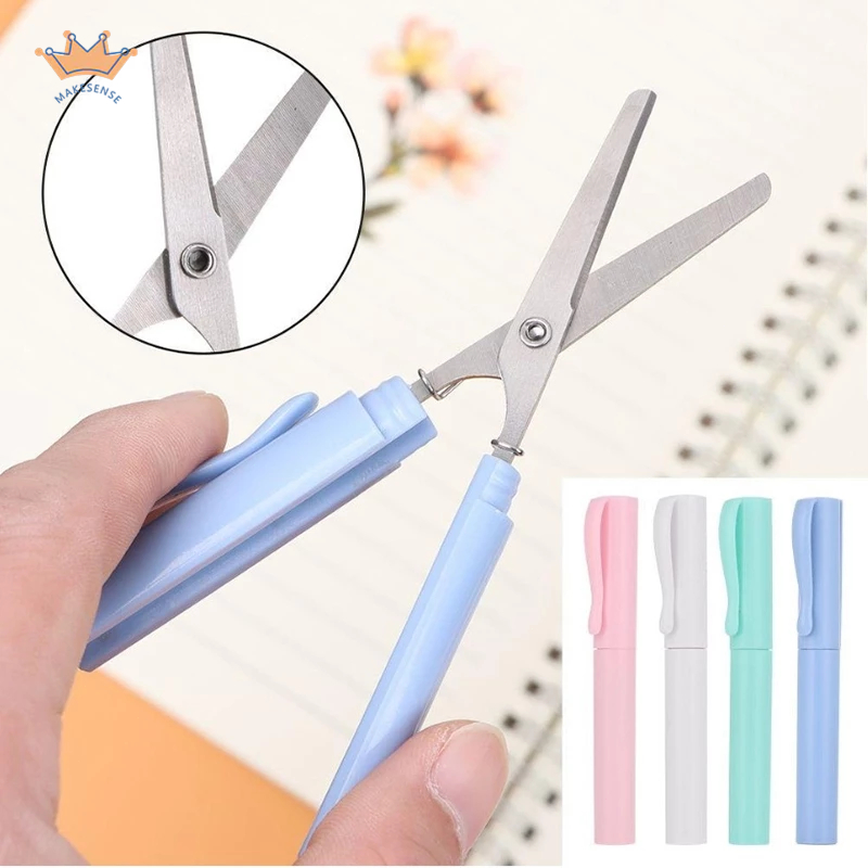 

[COD❤️]Gunting Mini Gunting Portable Scissors Gunting Kertas Lipat Model Pulpen Gunting Saku MK