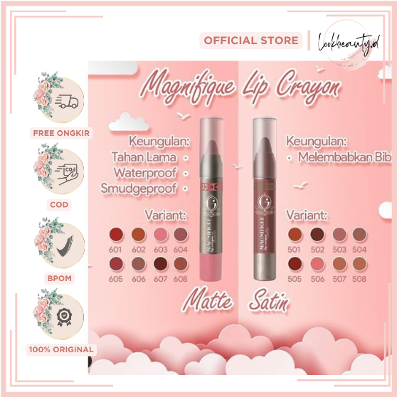Madame Gie Magnifique Lip Crayon Satin - Lipstik SATIN GISEL