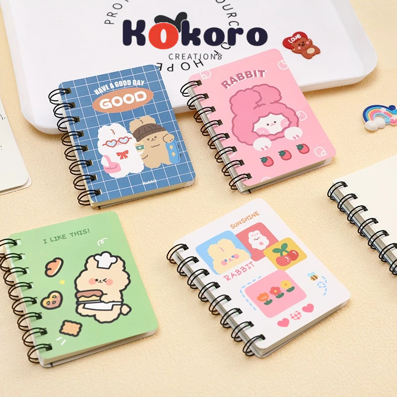 

KokoroCreations - [SK78] Cute mini coil notebook girly notepad portable small diary buku tulis minni A7