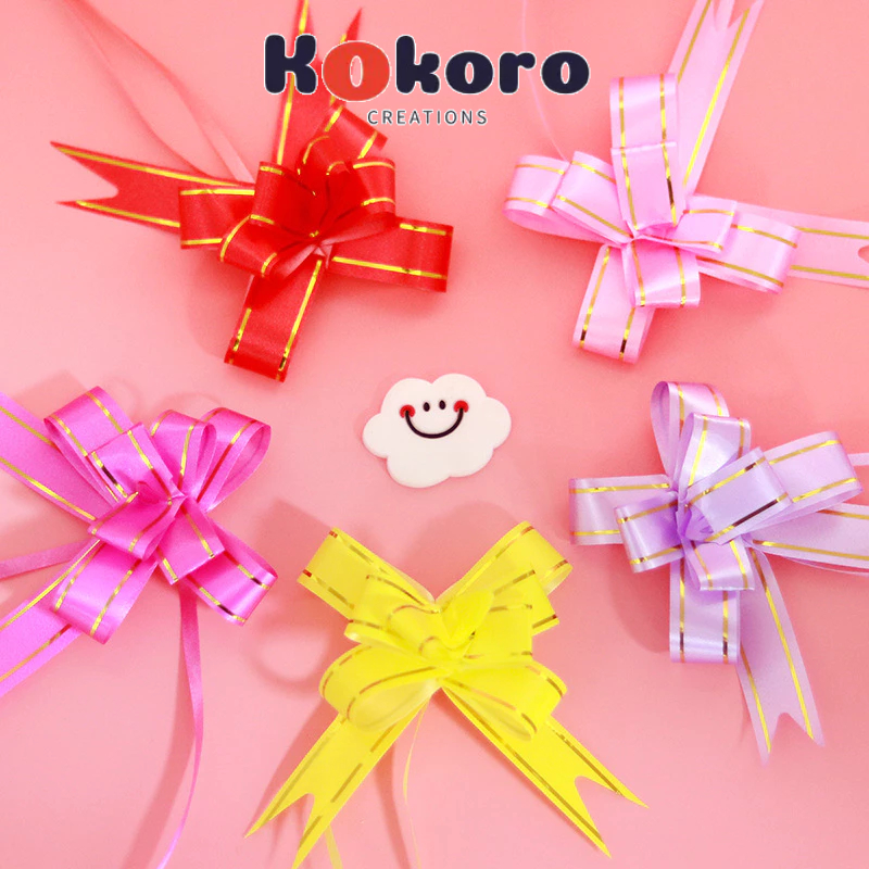 

KokoroCreations - [SK147] Pita serut / ribbon / pita hadiah / pita tarik / pita bungkus / pita kado / bungkus hadiah / kotak hadiah