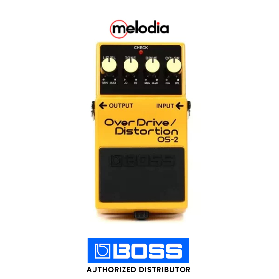 Boss OS-2 Overdrive Distortion Pedal Efek Gitar