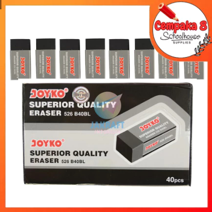 

Penghapus Pensil Hitam Kecil JOYKO 526-B40BL Small Rubber Eraser