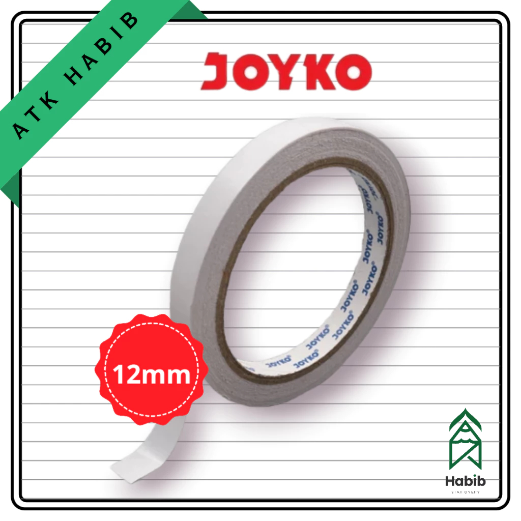 

Double Tape Joyko (blue Core) 12mm (1roll) 15yard