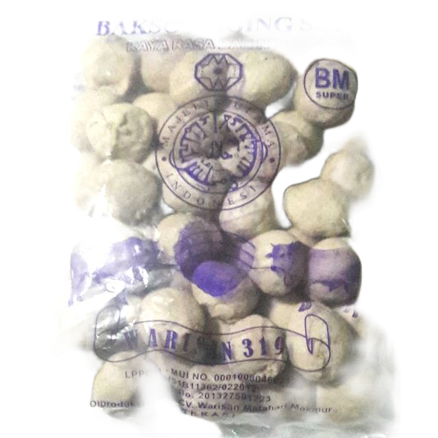 

Bakso Sapi Warisan 319 BM Super isi 50 butir - FROZEN FOOD BOGOR