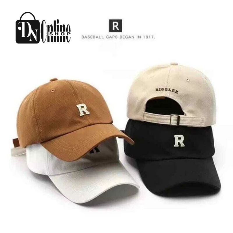 Promo Termurah Topi Baseball Logo Bordir R / Topi Baseball cowok cewek Distro Premium Original / Top