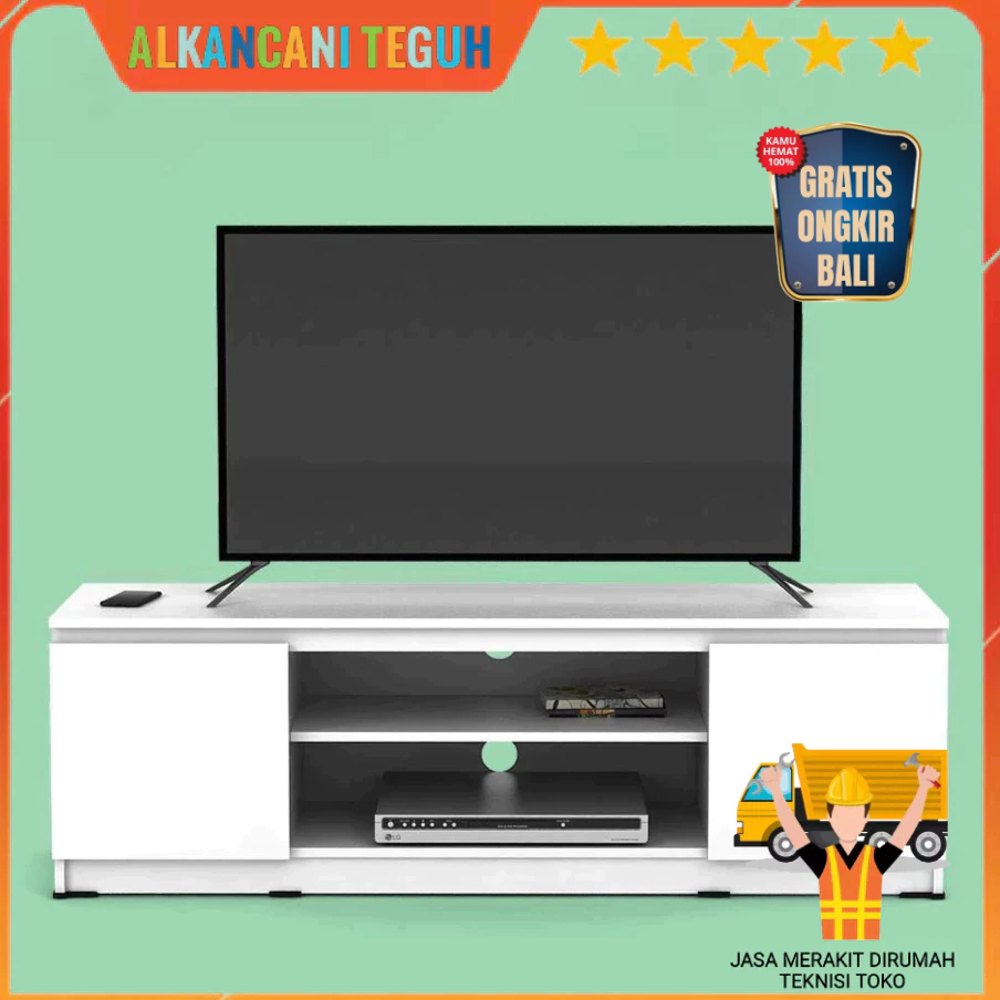 LINUS TV140 MEJA TV / RAK TV - WHITE SM