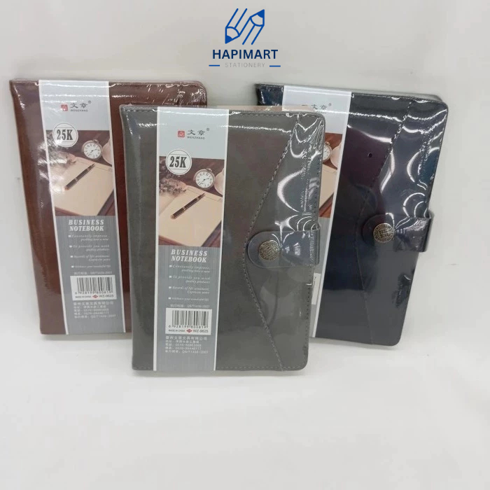

Buku Catatan Harian Notebook Binder Diary Jurnal Cover Kulit 25K A5