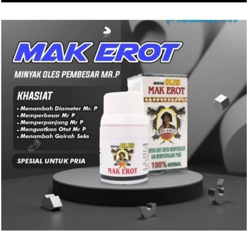 Minyak Mak Erot Asli 100% Original minyak pembesarpenis Minyak Terapi Pria Dewasa untuk Besar dan Panjang permanen Vital Mak Erot original