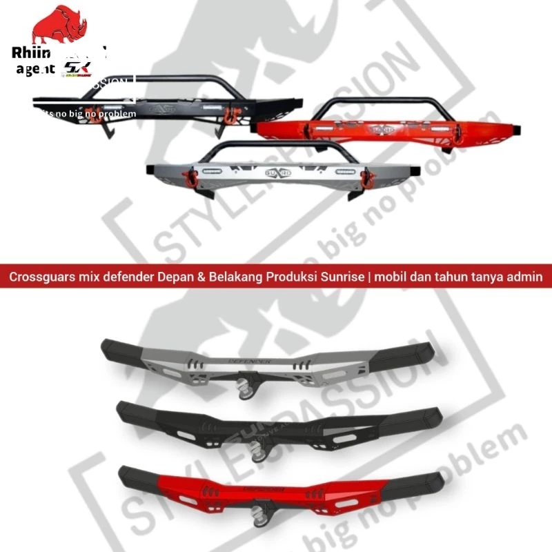 Rhiino Towing Defender Bumper Tanduk Bumper Fortuner 2016-2023 Fortuner GR Sport