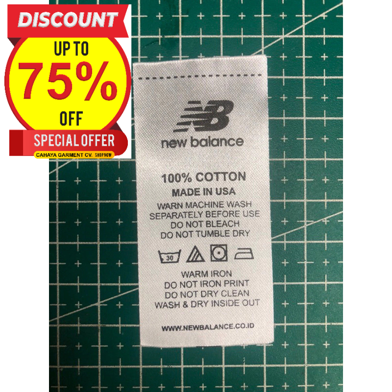 

NEW BALANCE TAG WASH SUPER PREMIUM CO 1X DIKIRIM 600PCS