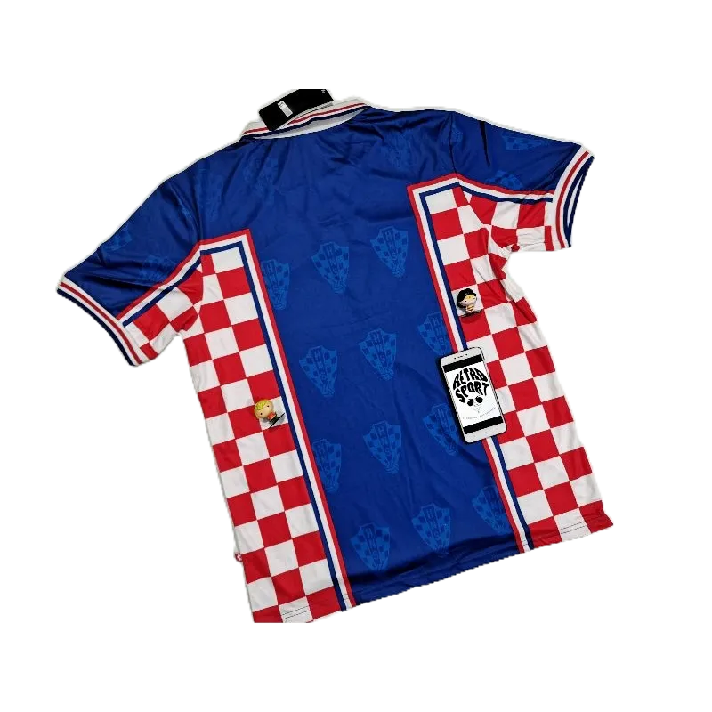 Jersey/Baju Bola Vintage — Timnas KROASIA Retro Away 1998-2001 (PILDUN 1998) | WeKa A3/GO Import | R