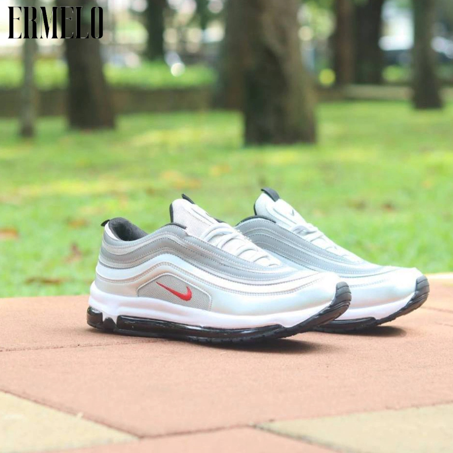 Vwp Store Sneaker Sepatu Sneaker Nike Airmax Air Max 97 Full All White Putih Nyala